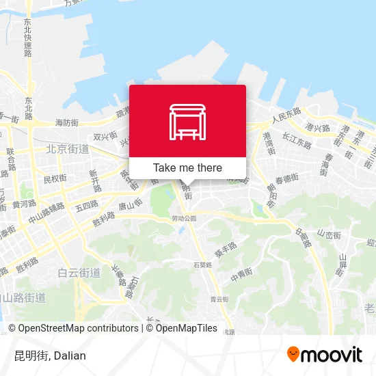 昆明街 map