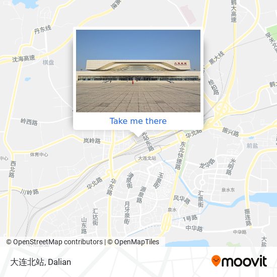 大连北站 map