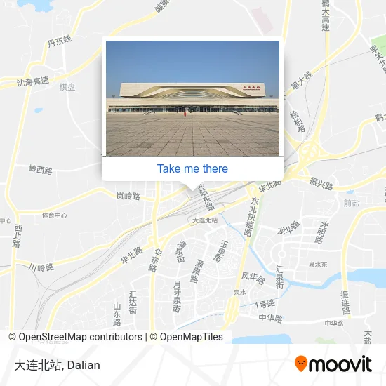 大连北站 map