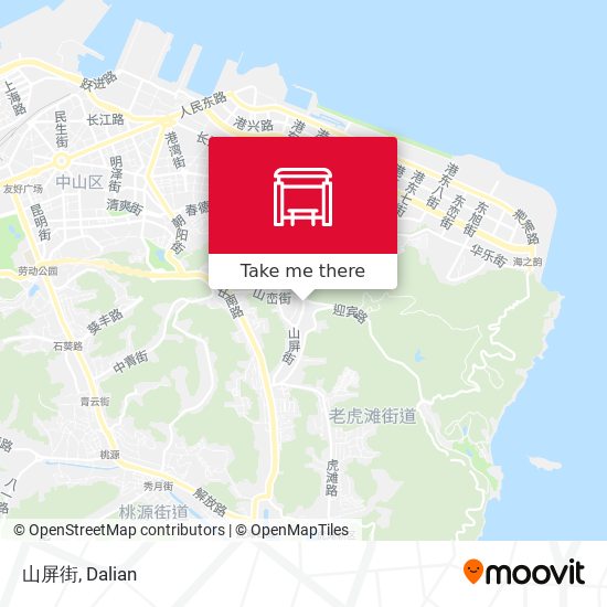 山屏街 map