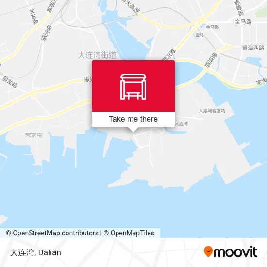 大连湾 map