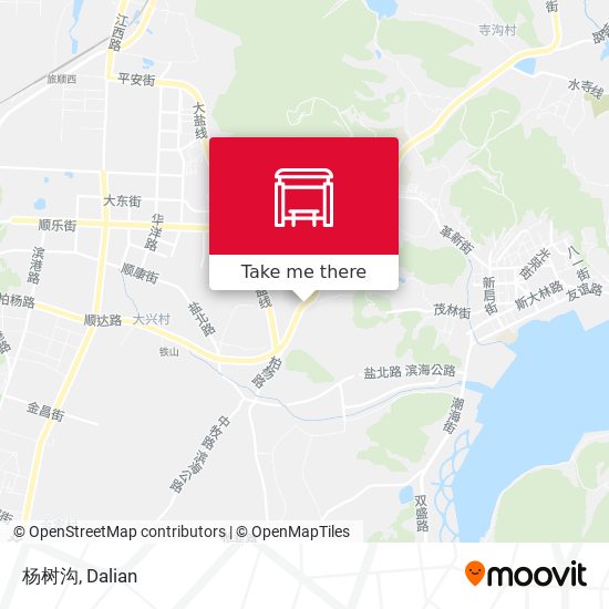 杨树沟 map