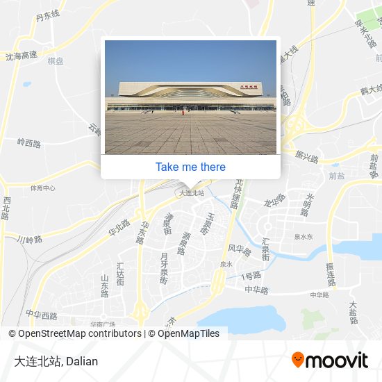 大连北站 map