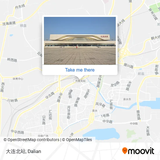 大连北站 map
