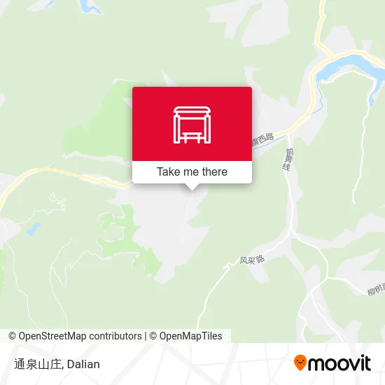 通泉山庄 map