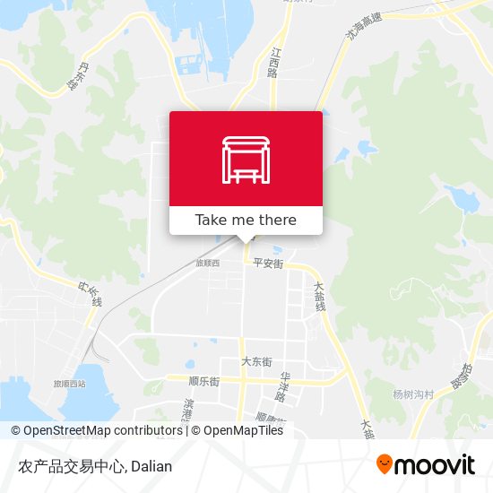 农产品交易中心 map