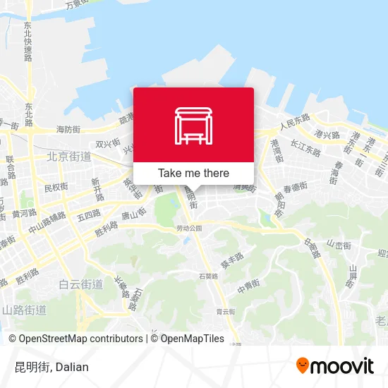 昆明街 map
