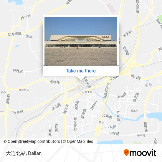 大连北站 map