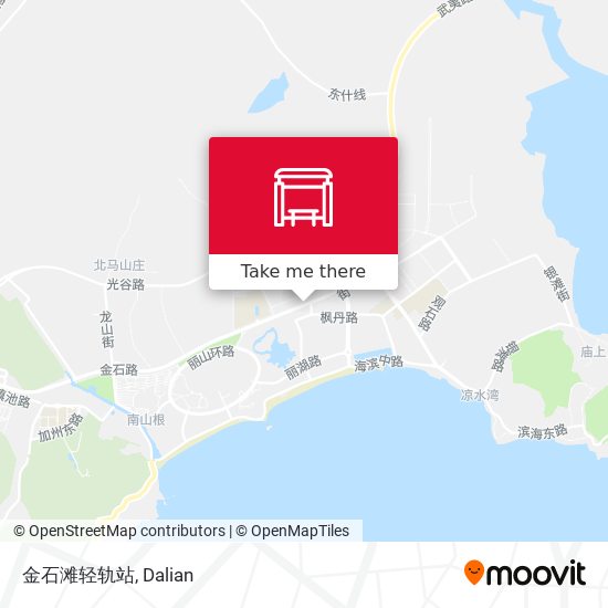 金石滩轻轨站 map
