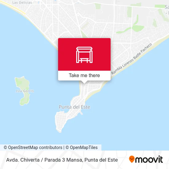 Avda. Chiverta / Parada 3 Mansa map