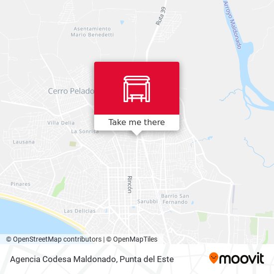 Agencia Codesa Maldonado map