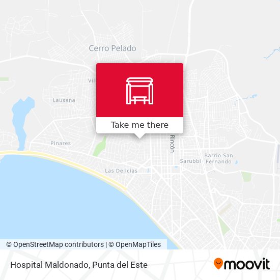 Hospital Maldonado map