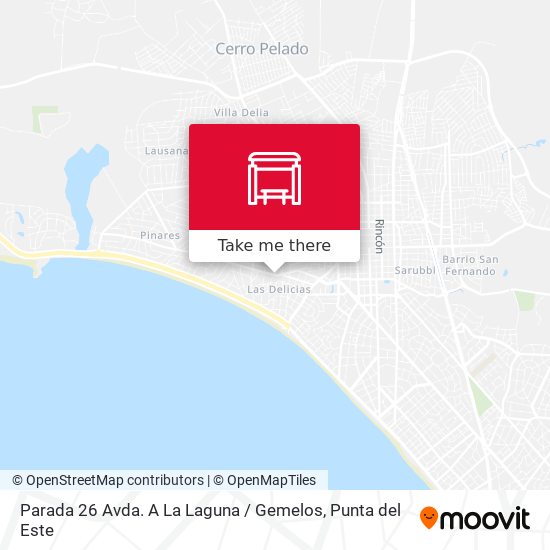 Parada 26 Avda. A La Laguna / Gemelos map