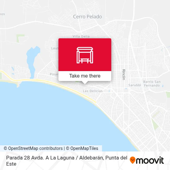 Parada 28 Avda. A La Laguna / Aldebarán map