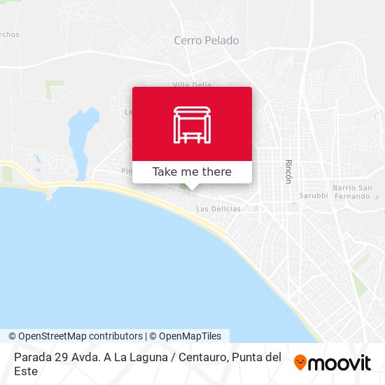 Parada 29 Avda. A La Laguna / Centauro map