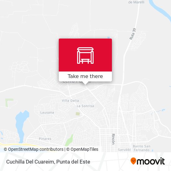 Cuchilla Del Cuareim map