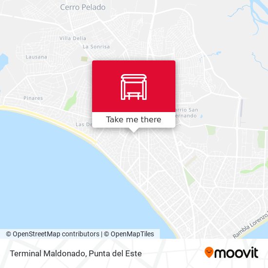 Terminal Maldonado map