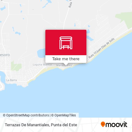 Terrazas De Manantiales map