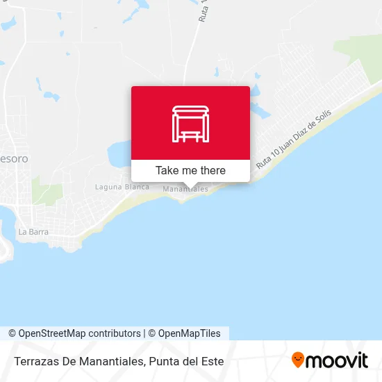 Terrazas De Manantiales map