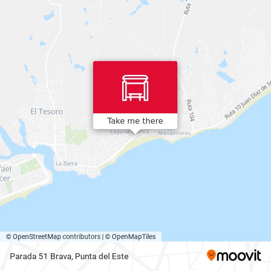 Parada 51 Brava map