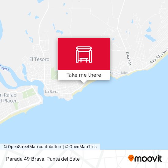 Parada 49 Brava map