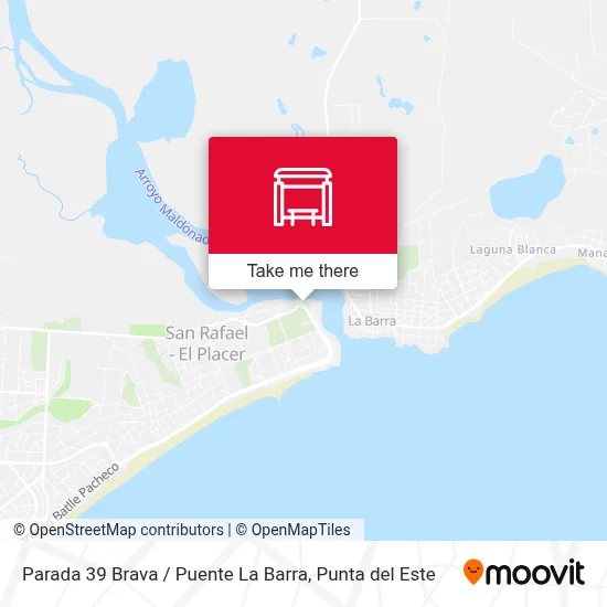 Parada 39 Brava / Puente La Barra map