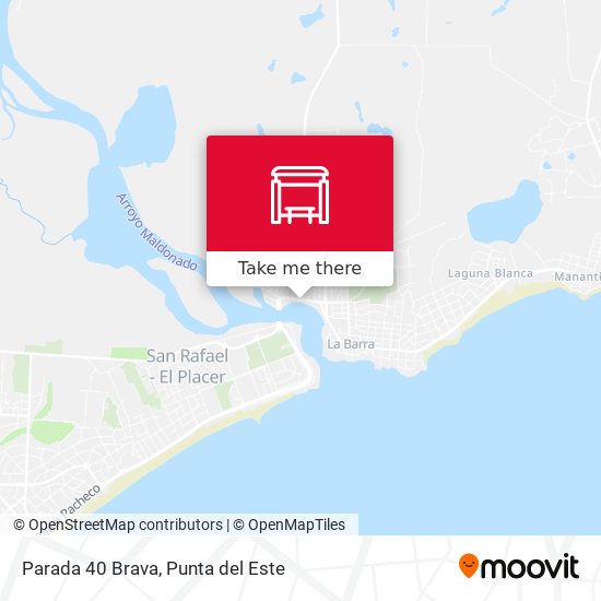 Mapa de Parada 40 Brava