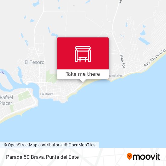 Mapa de Parada 50 Brava
