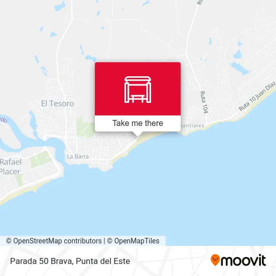 Parada 50 Brava map