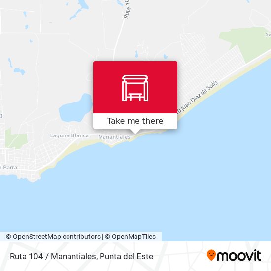Mapa de Ruta 104 / Manantiales