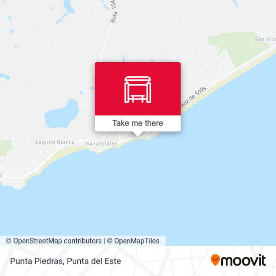 Punta Piedras map