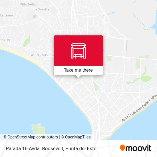 Parada 16 Avda. Roosevelt map