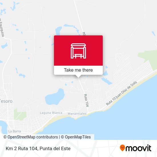Km 2 Ruta 104 map