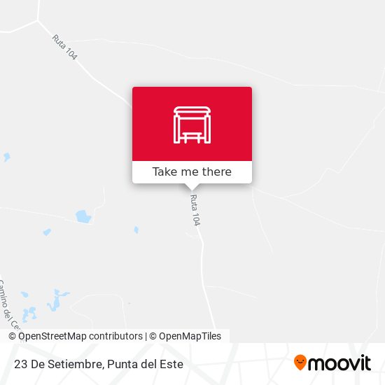 23 De Setiembre map