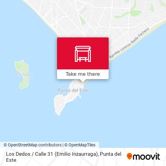 Los Dedos / Calle 31 (Emilio Inzaurraga) map