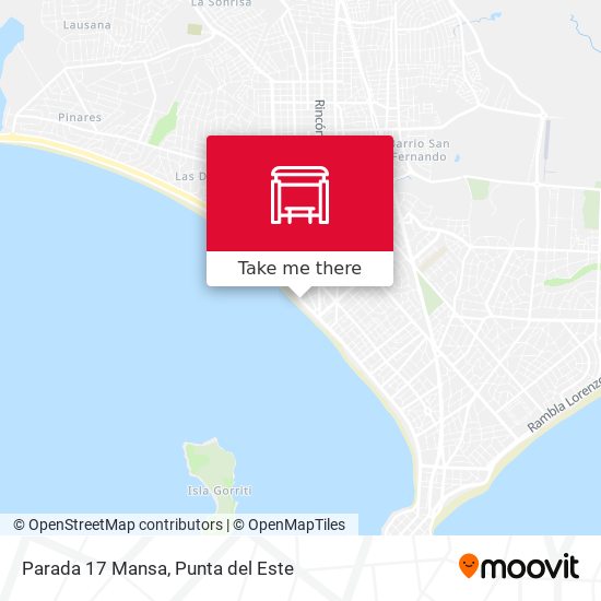 Mapa de Parada 17 Mansa