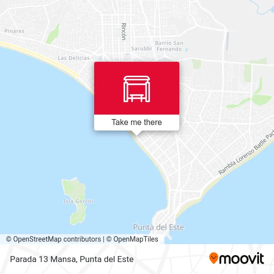Parada 13 Mansa map