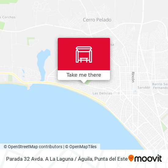Mapa de Parada 32 Avda. A La Laguna / Águila