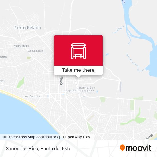 Simón Del Pino map
