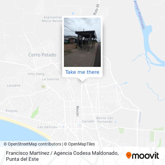 Francisco Martínez / Agencia Codesa Maldonado map