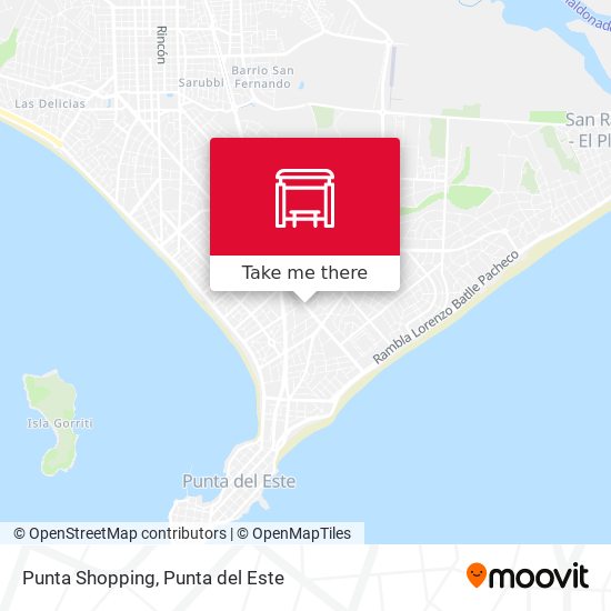 Punta Shopping map