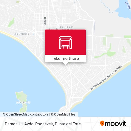 Mapa de Parada 11 Avda. Roosevelt