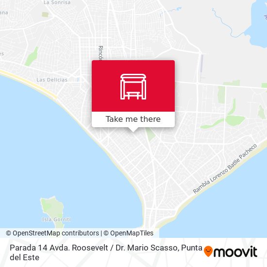 Parada 14 Avda. Roosevelt / Dr. Mario Scasso map