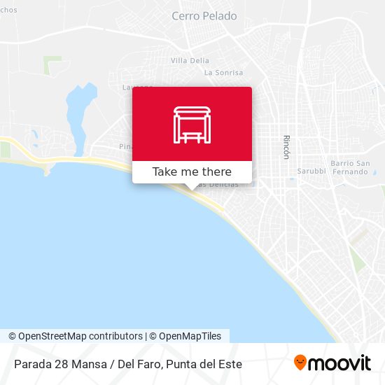 Parada 28 Mansa / Del Faro map