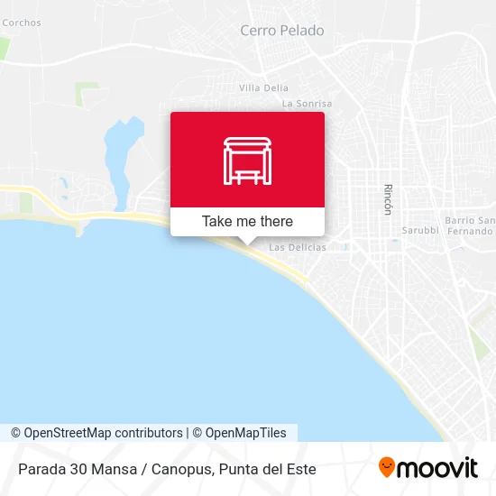 Parada 30 Mansa / Canopus map