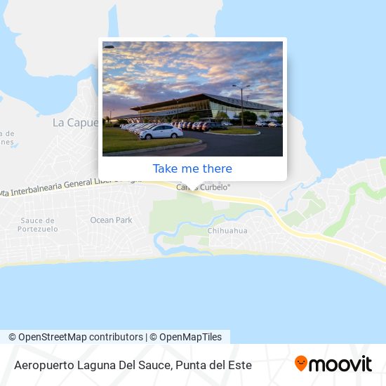 Mapa de Aeropuerto Laguna Del Sauce