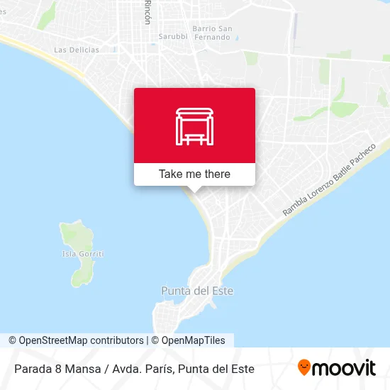 Parada 8 Mansa / Avda. París map