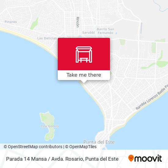 Parada 14 Mansa / Avda. Rosario map