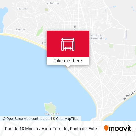 Mapa de Parada 18 Mansa / Avda. Terradel