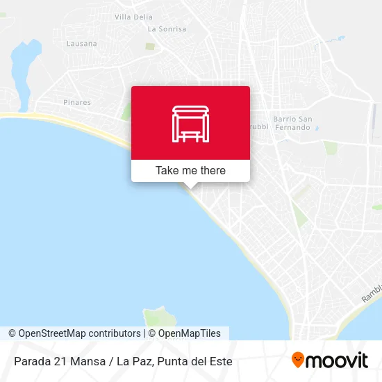 Parada 21 Mansa / La Paz map